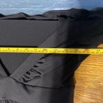 Susana Monaco  Black Plunging neckline black stretch dress 3/4 length sleeves Photo 5