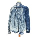 Cherokee  Blue Acid Wash Cropped Denim Shirt Jacket Vintage 90s Size Medium Photo 5