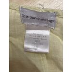 Soft Surroundings Vtg 100% Linen Tunic Women Size XL Pale Yellow Top USA Made Photo 5