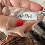 Calvin Klein Light Dusty Pink Button Front Cardigan Size Small Gold Hardware Photo 2