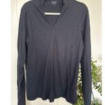 Flax  'In Motion" Long Sleeve V-Neck Tunic, Size Large, Like New Photo 0