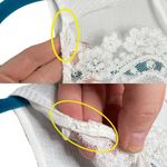 Sandro Paris White Lace & Black Colorblock Two Tone Mini Dress Photo 12