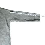 POL Oversized Gray Open Front Cardigan w/ Green & Red Stripe Trim Sz Medium Photo 8