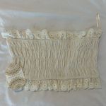 Altar'd State Altr’d State Cream Lace Crop Top Photo 3