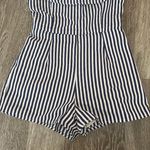 Sugar and L!ps Womens (Sugar Lips) Blue/White Stripe Romper - XS Photo 2
