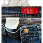 Vintage Womens Jeans Size 29" ZENA Dark Wash Straight Leg Mid Rise Heavy 1980s Blue Photo 3