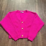 ZARA  HOT PINK KNIT CARDIGAN Photo 5