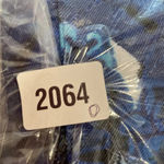 Chico's  0 Size US Small 4 Blue Floral Snap Button Front Long Sleeve Jacket‎ Art Photo 8