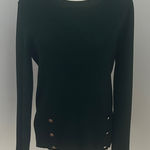 Tahari  Dark Green Crew Neck Ribbed Sweater sz L Photo 0