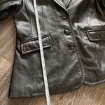 Worthington Vintage Women's Genuine Lambskin Leather Buttoned Jacket Size XL Photo 3