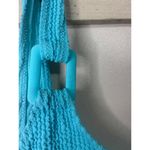 Aerie Aqua Blue Ribbed One-Piece Swimsuit Large Photo 2