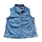 Mickey unlimited  Vintage Denim Sleeveless Button Up XL Photo 0