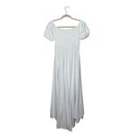 Susana Monaco Off-The-Shoulder Midi Dress Size Small High Low Hem White New Photo 4