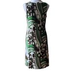 Vertigo Paris  Sleeveless Dress Green, Brown, and Tan  Size M Photo 2