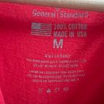 General Standard MEDIUM Women’s Red Stars and Stripes 4th of July Tee Shirt Photo 6