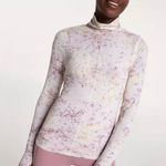 Calia by Carrie Underwood Womens Splatter Print‎ Mock Neck Thumbhole Long Sleeve Pink Photo 0