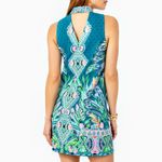 Lilly Pulitzer Brandi Engineered Shift Dress Valencia Teal Rain Floral 12 Photo 1