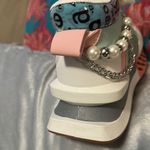 Colorful Sneakers with Pearl Detail new never wore Sz 7.5 White Photo 2