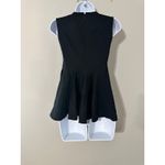 Lisa Perry Black Sleeveless Fit & Flare PEPLUM TOP EUC Size 4 Photo 3