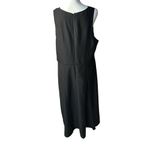 Banana Republic Black Basic Staple Capsule Wardrobe Sleeveless Dress Sz 16 Photo 6