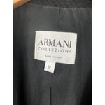 Armani Collezioni Blazer Womens Black Wool Mohair Single Breasted Jacket Size 10 Photo 2