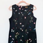 VTG‎ 90s Teddi Dresses Floral Sheath Dress Black Size 8 Cottage Romantic Retro Photo 5