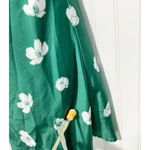 Princess Polly Women's Floral Satin Slip Mini Dress Green Size 6 Photo 3