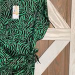 Michael Kors green/black wrap dress. P2P 20” length 33” SIZE SMALL nwt Photo 6