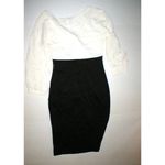 New Womens NWT 4 Designer Armani Jeans AJ White Black Italy S Dress 40 Col Block Photo 8