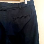 Jil Sander Womens Size 42 US 12 Dress Pants Black Straight Leg Cotton Stretch Photo 2