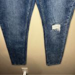 Driftwood Jackie High Rise Distressed Knee Skinny Denim Jeans Photo 3