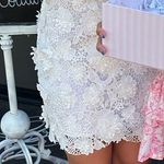 South Boutique White appliqué floral mini dress  Photo 3