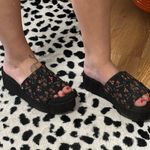 Sam Edelman Wendi Floral Platform Slide Sandal Black Size 8 Photo 1