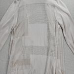 T Tahari Womens Long Cardigan Size S Beige Loose Open Knit Waterfall Long Sleeve Photo 3