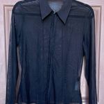 Market & Spruce  Black Sheer Men's Shirt Photo 0