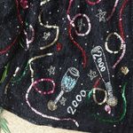 Laurence Kazar  Vintage Sequin Open Front Jacket Photo 2