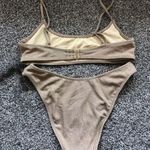 PacSun LA Hearts Shimmery Gold Bikini Photo 2