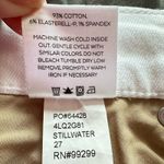 Anthropologie Level 99 Hudson Crop Wide Leg Jeans White 27 Raw Hem Flare Chic Photo 12