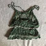 Forever 21  Strappy Tiered Lace Aztec Western Chevron Patterned Crop Top Photo 4