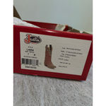 Justin Women's  Red & Brown Crackle Full Grain Heeled Boots Size 7 Photo 6