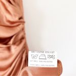 Revelry Rory Bridesmaid Satin Maxi Dress in Copper Orange Size 18 Photo 4