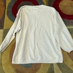 Aerie Oatmeal Cream Very Oversized Knit Material Crewneck Sweatshirt Size XS Photo 3