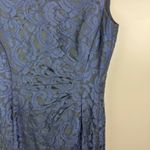 Ralph Lauren Lauren Lace Sheath Dress Size 10 Navy Sleeveless Party Cocktail Photo 1