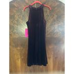 Betsey Johnson Velvet MIni Dress MOODY GOTH Y2K Whimsy Size 8 M NWT Wine Red Photo 5
