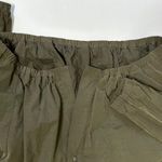 Eileen Fisher Bubble Hem Funnel Neck Belted Trench Coat Jacket Olive Size XS Photo 9