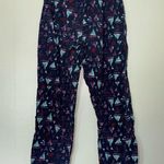 Nautica Navy and Pink Sailboat Print Pajama Pants Photo 2
