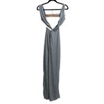 Baobab Collection NEW NWT Baobab Rio Front Twist Cutout Maxi Dress In Silver Photo 3