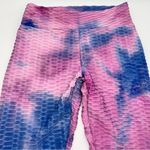 None Tik Tok Famous High Waisted Waffle Knit Leggings w/Scrunched Bottom-Tie-Dyed-S Photo 2