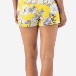Kut From The Kloth Floral Pull-On Shorts – Size 14 – 100% Linen – Yellow & Gray Photo 3