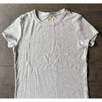 C&C California  Women's Light Gray Ribbed Short Sleeve Top Size Small Photo 2